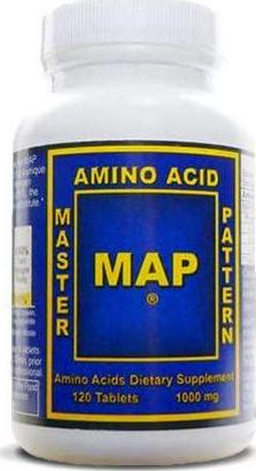 MAP Master Amino Acid Pattern 1000 mg 120 Tabs - New by INRC