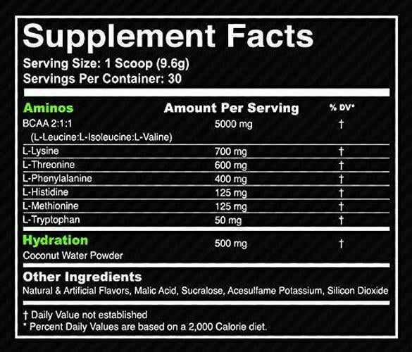 MDRN Athlete Intra9 | All 9 Essential Amino Acids EAA | 7 Grams | 2:1:1 Branched Chain Amino Acids BCAA | Keto | Recovery and Enhanced Hydration | Green Apple (30 Servings)