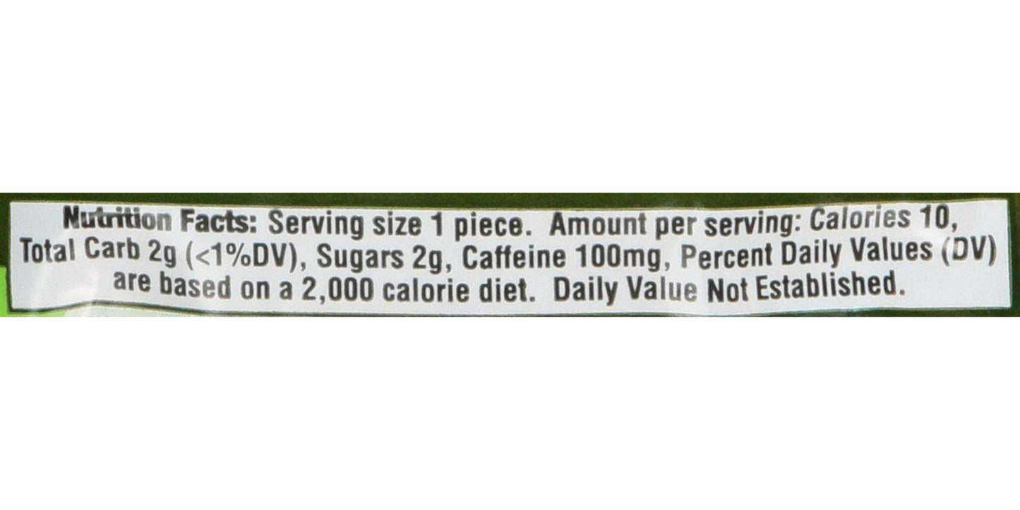 MEG - Military Energy Gum | 100mg of Caffeine Per Piece + Increase Energy + Boost Physical Performance + Spearmint 24 Pack (120 Count)