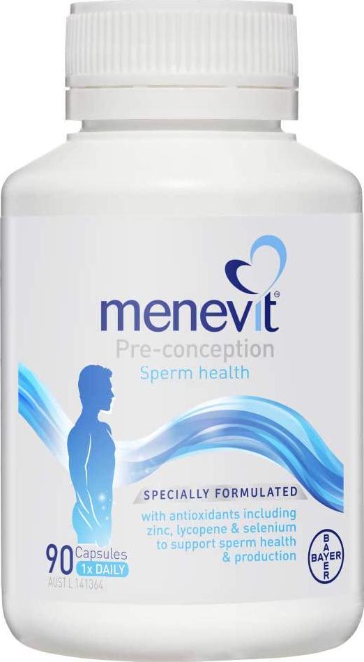 MENEVIT Male Fertility Supplement Capsules, 174 g, 90 Count