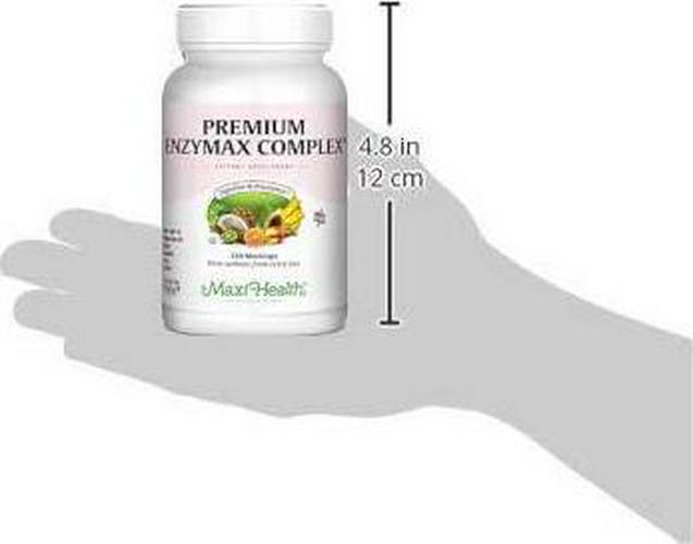 Maxi Health Premium Enzymax Complex Digestive Enzymes Aids Dairy and Fats, 120 Count