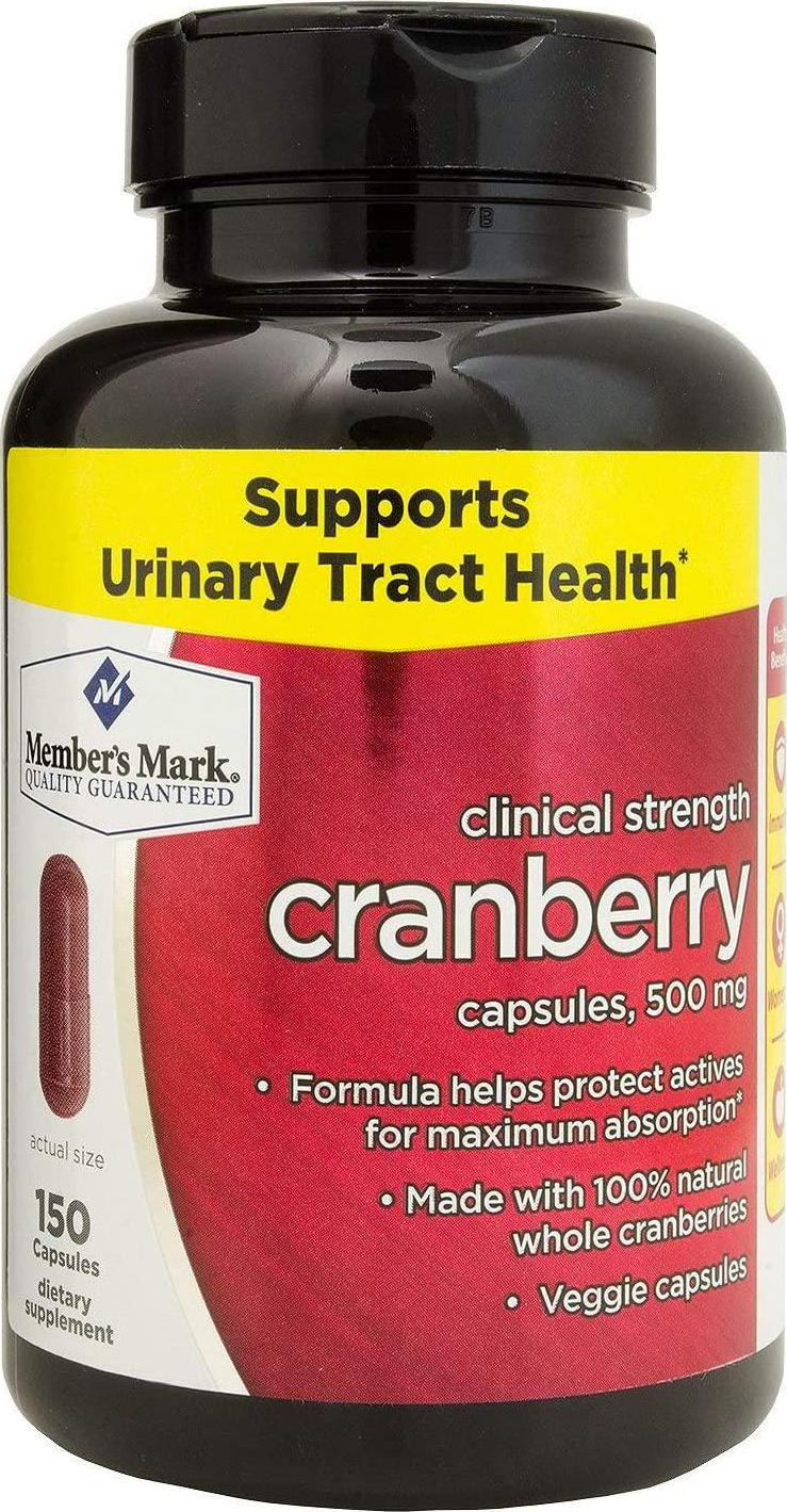 Member's Mark Clinical Strength 500mg Cranberry Dietary Supplement (150 ct.) by Members Mark