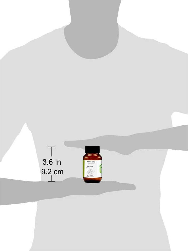 Merlion Naturals Bacopa Tablets (Brahmi) Bacopa monnieri, All Natural, Pure Herbs 500mg x 120 Tablets