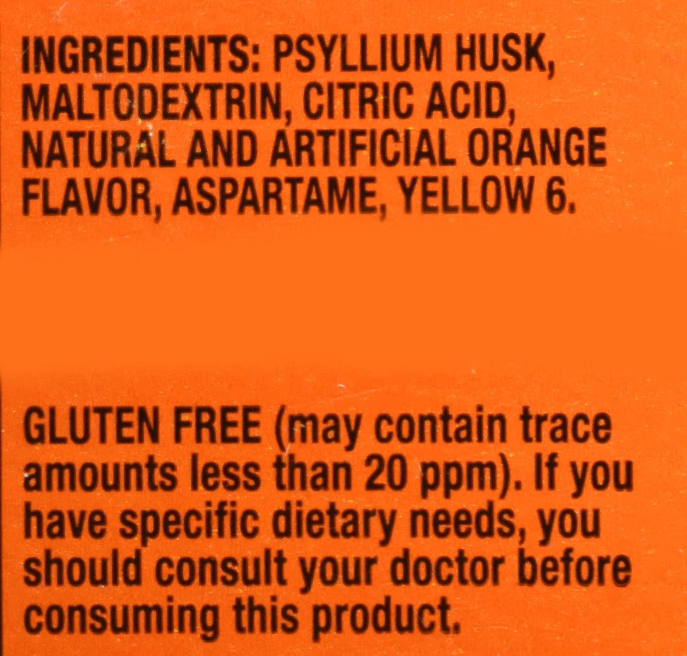 Metamucil Fiber Singles Smooth Texture Sugar Free Orange - 30 Packets