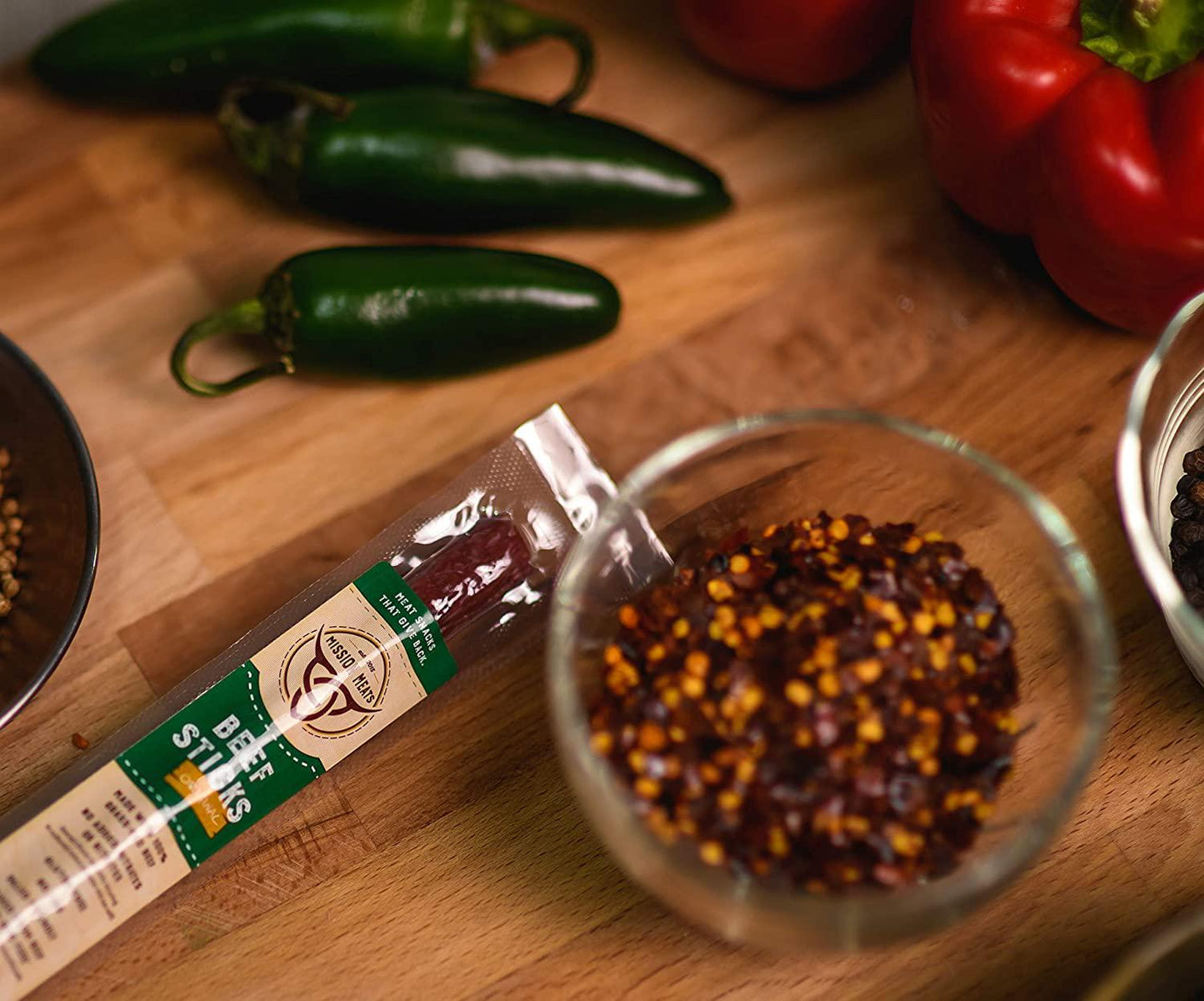 Mission Meats Sugar Free Keto Snacks Grass Fed Beef Sticks Whole 30 Gluten Free MSG Free Nitrate Nitrite Free Paleo Healthy Snacks Natural Meat Sticks Beef Jerky Zero Sugar Protein Snacks Weight Loss (Original Beef Sticks, 10 Count Pack of 1)