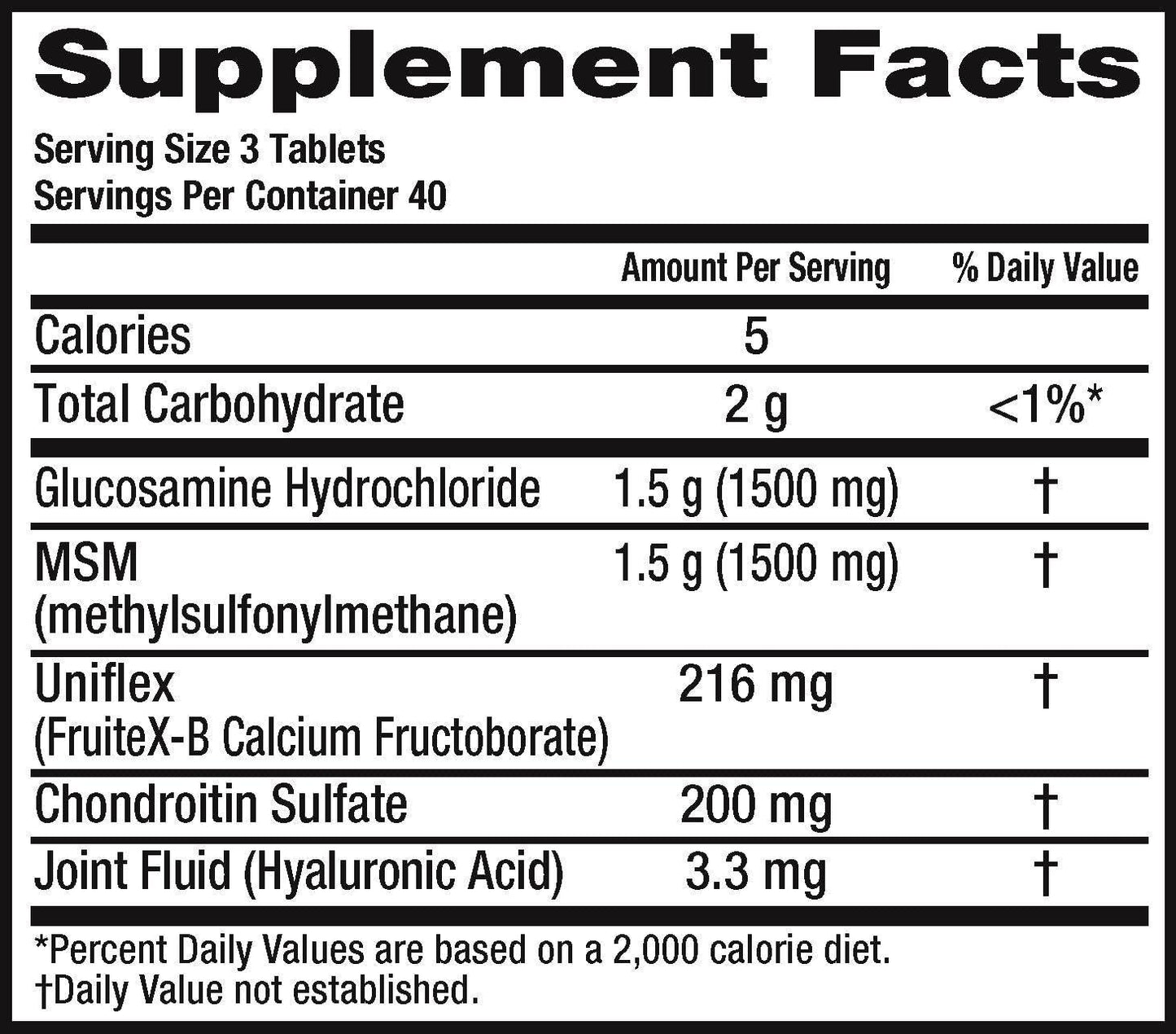Move Free Advanced Plus MSM, 120 tablets - Joint Health Supplement with Glucosamine and Chondroitin