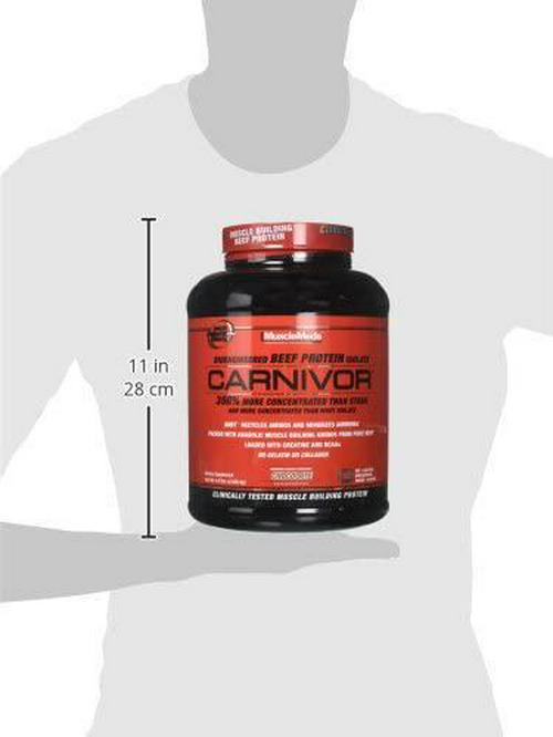 MuscleMeds Carnivor Beef Protein Isolate Powder, Chocolate, 56 Servings