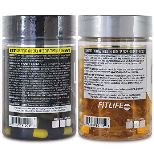 NDS Nutrition Maximum Strength Dual Impact Stack - Complete 2-in-1 Fat Loss Stack Enhanced with Teacrine, L-Carnitine, CLA for Serious Results - Censor 90 Softgels and LipoRush XT 60 Capsules