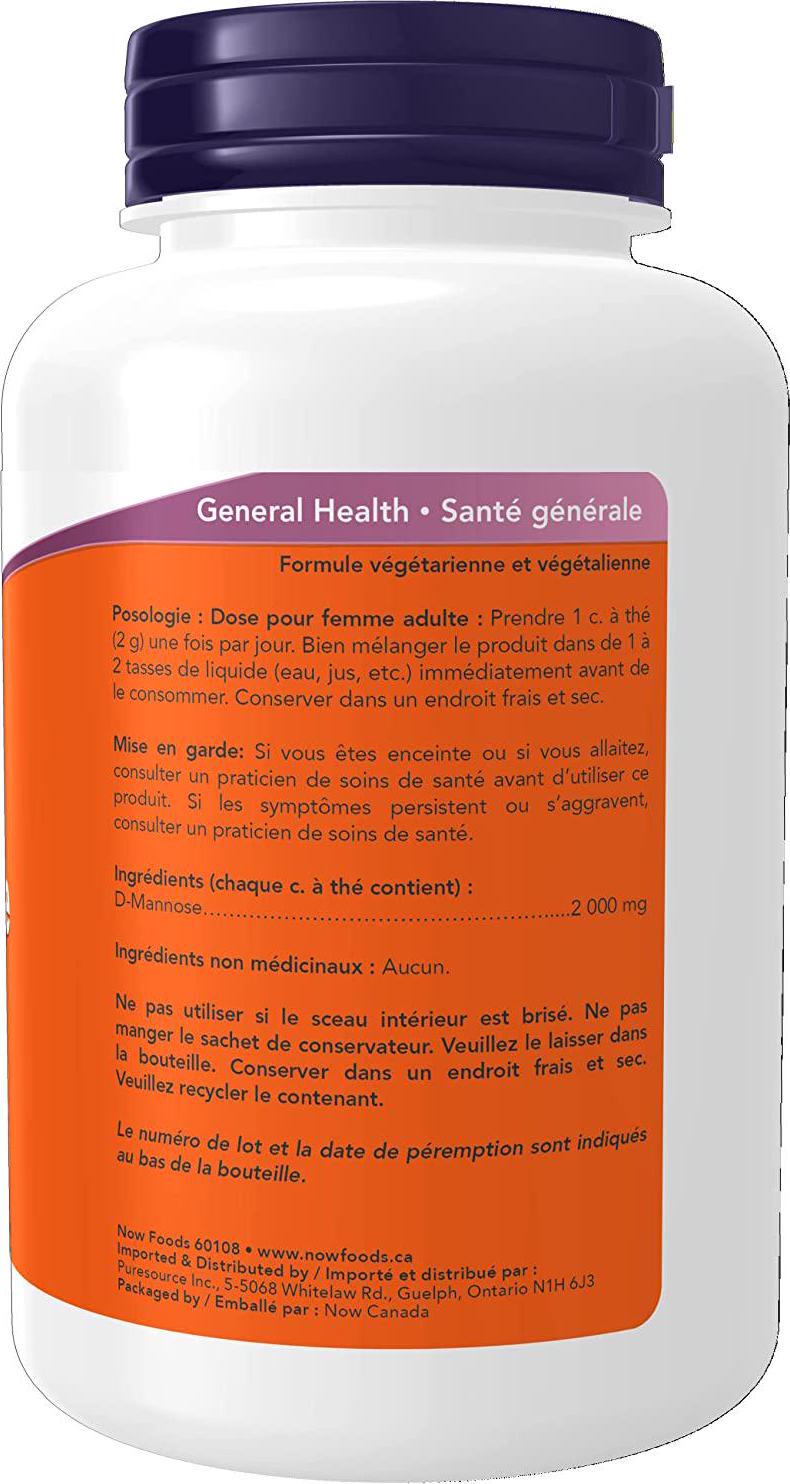 NOW D-Mannose Pure Powder, 3 oz