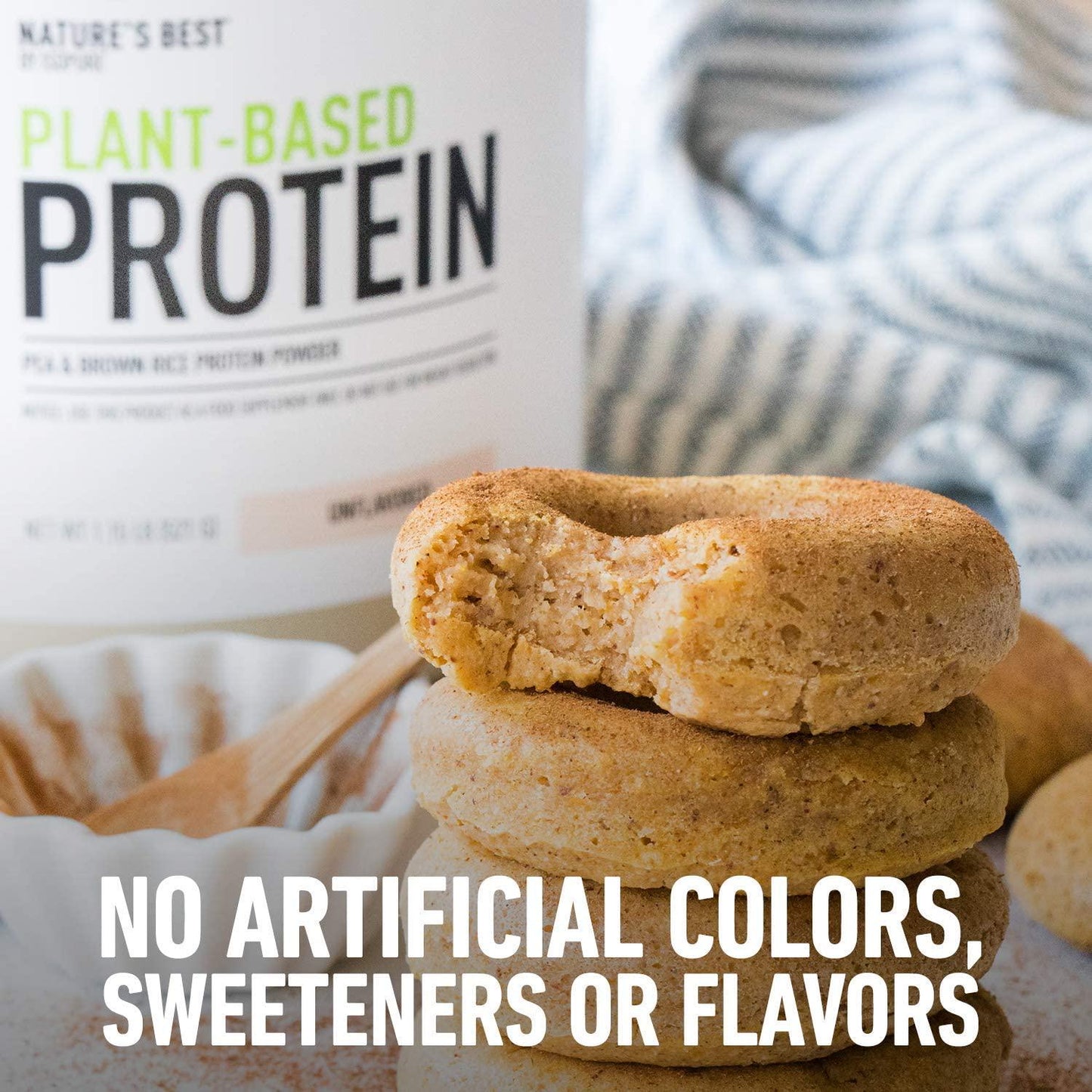 Nature's Best Plant Based Vegan Protein Powder by Isopure - Organic Keto Friendly, Low Carb, Gluten Free, 20g Protein, 0g Sugar, Unflavored, 1.15 Pound (20 Servings)