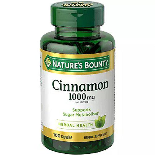 Nature's Bounty Cinnamon 1000 Mg Capsules 100 Ea (Pack Of 5)