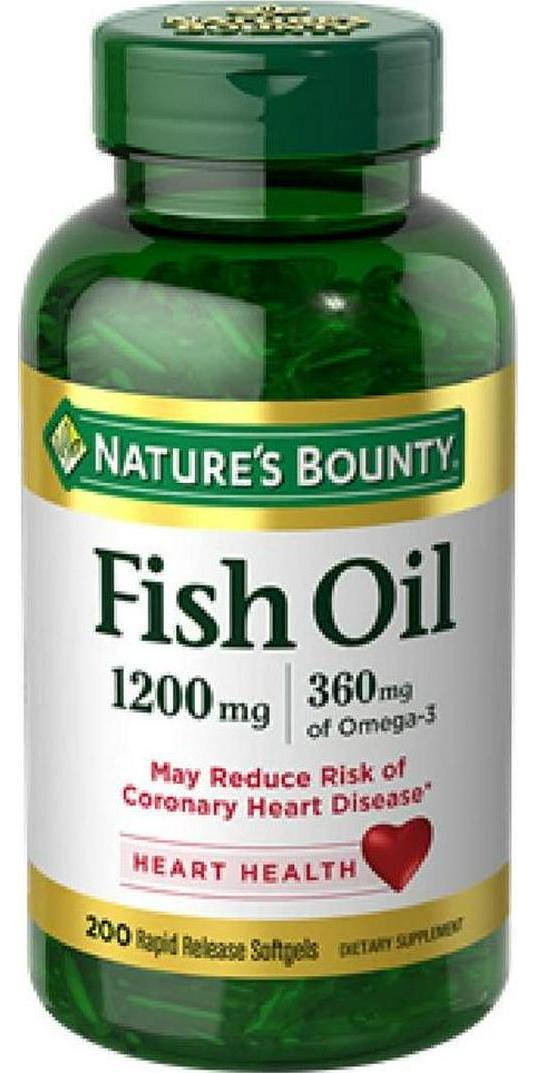 Nature's Bounty Fish Oil, 1200mg, Softgels 200 ea