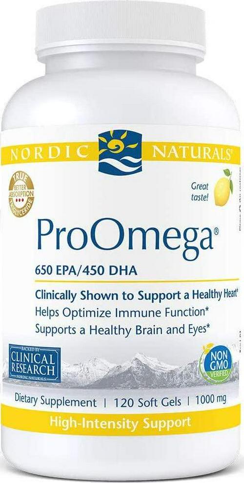 Nordic Naturals Lemon Flavour Pro Omega 120 Soft Gels