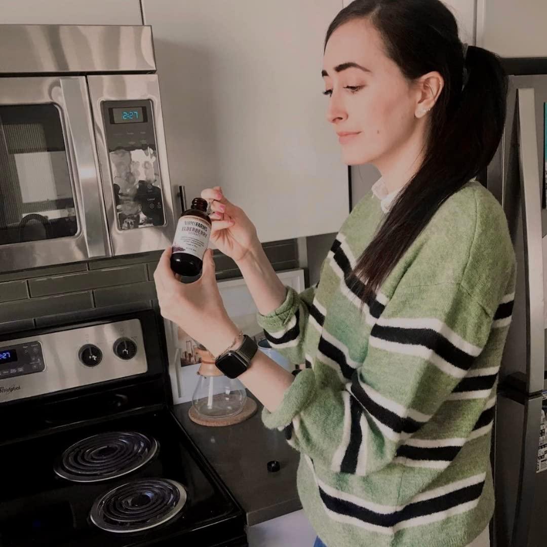 Norm's Farms Supplement Two Pack, Black Elderberry Wellness Syrup and Black Elderberry Extract, 8 Ounce Jars