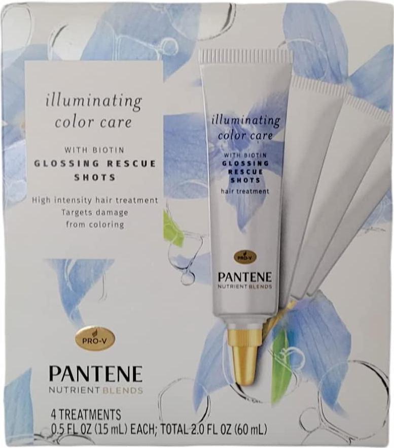 NutrientBlends Biotin Color Care Intense Repair, 4 Glossing Rescue Shots, Total Weight 2.0 fl oz