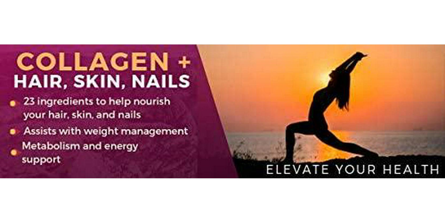 Nutrii Grass-Fed Hydrolyzed Collagen Peptides Protein Powder, Anti-Aging Skin, Joint, Hair, Skin, Supplement, Build Lean Muscle, Restore Natural Energy, 11.1 oz, 30 Servings, Blueberry-Pom