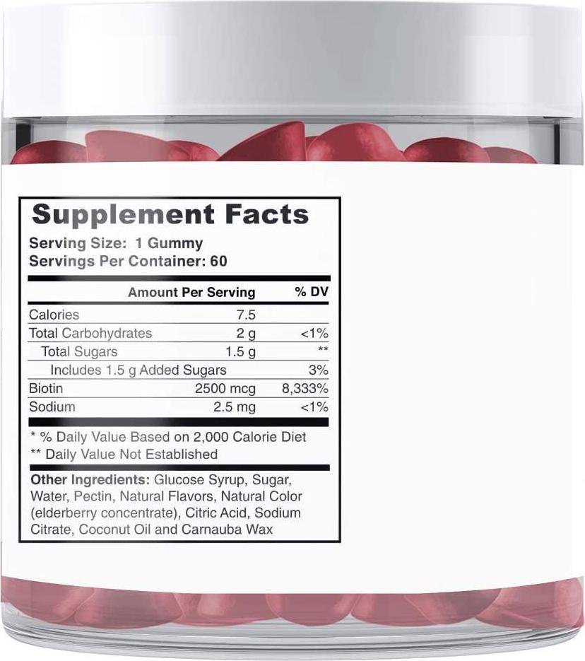 Nutrovix Biotin Gummies 2, 500 Mcg, 60count