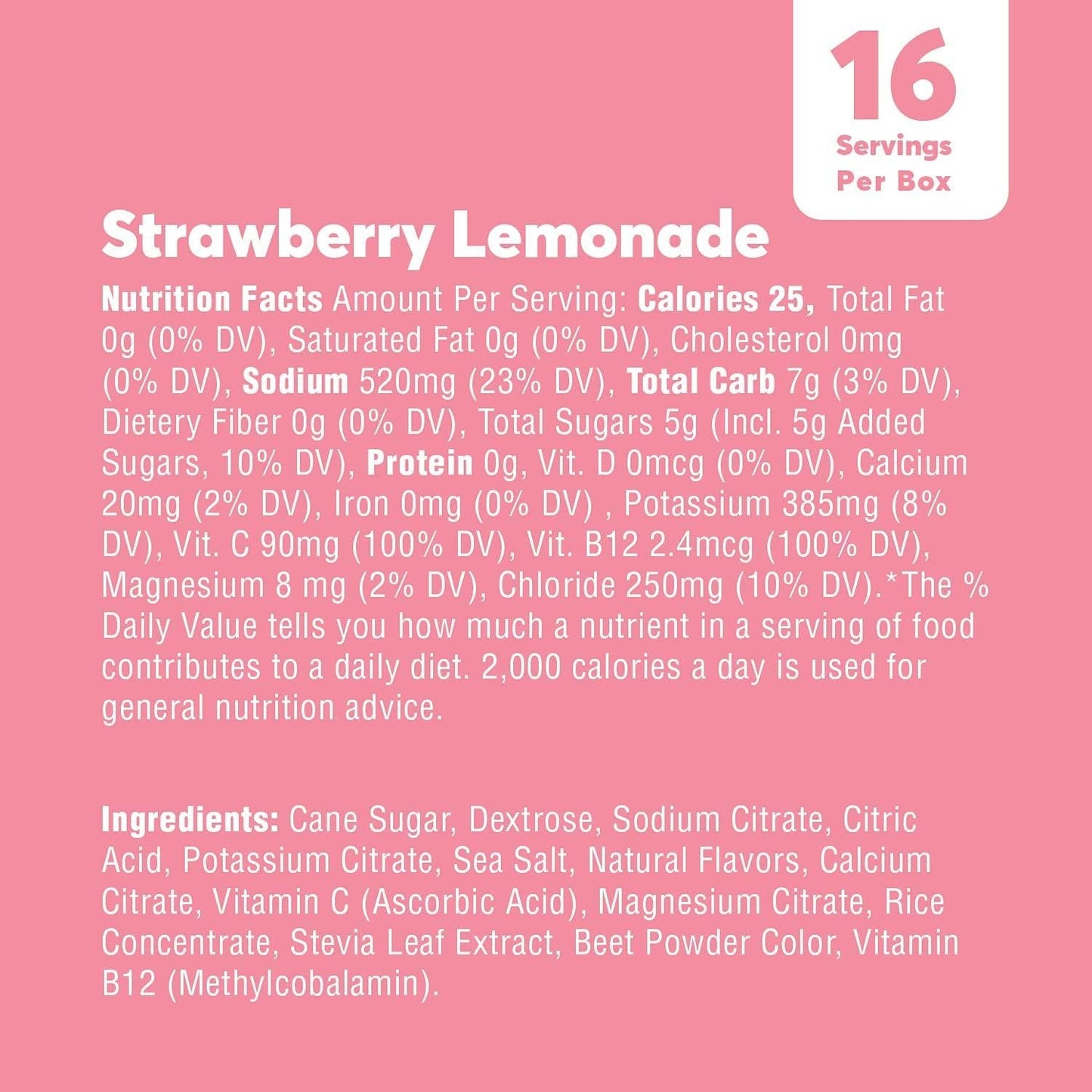 Nuun Instant: Electrolyte Powder Packets for Rapid Hydration, Strawberry Lemonade, 16 Servings