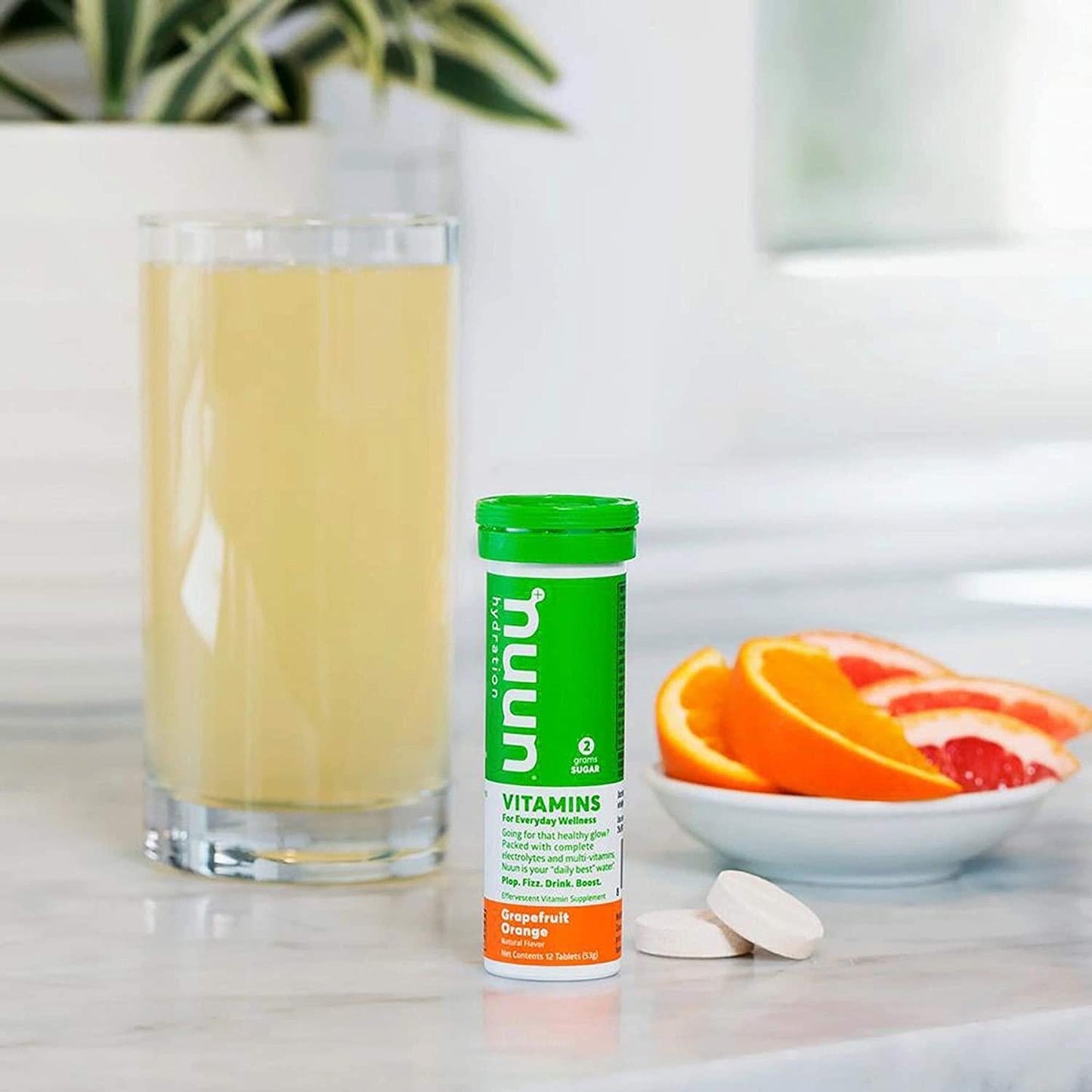 Nuun Vitamins: Grapefruit Orange Daily Hydration Supplement (3 Tubes of 12 Tabs)3