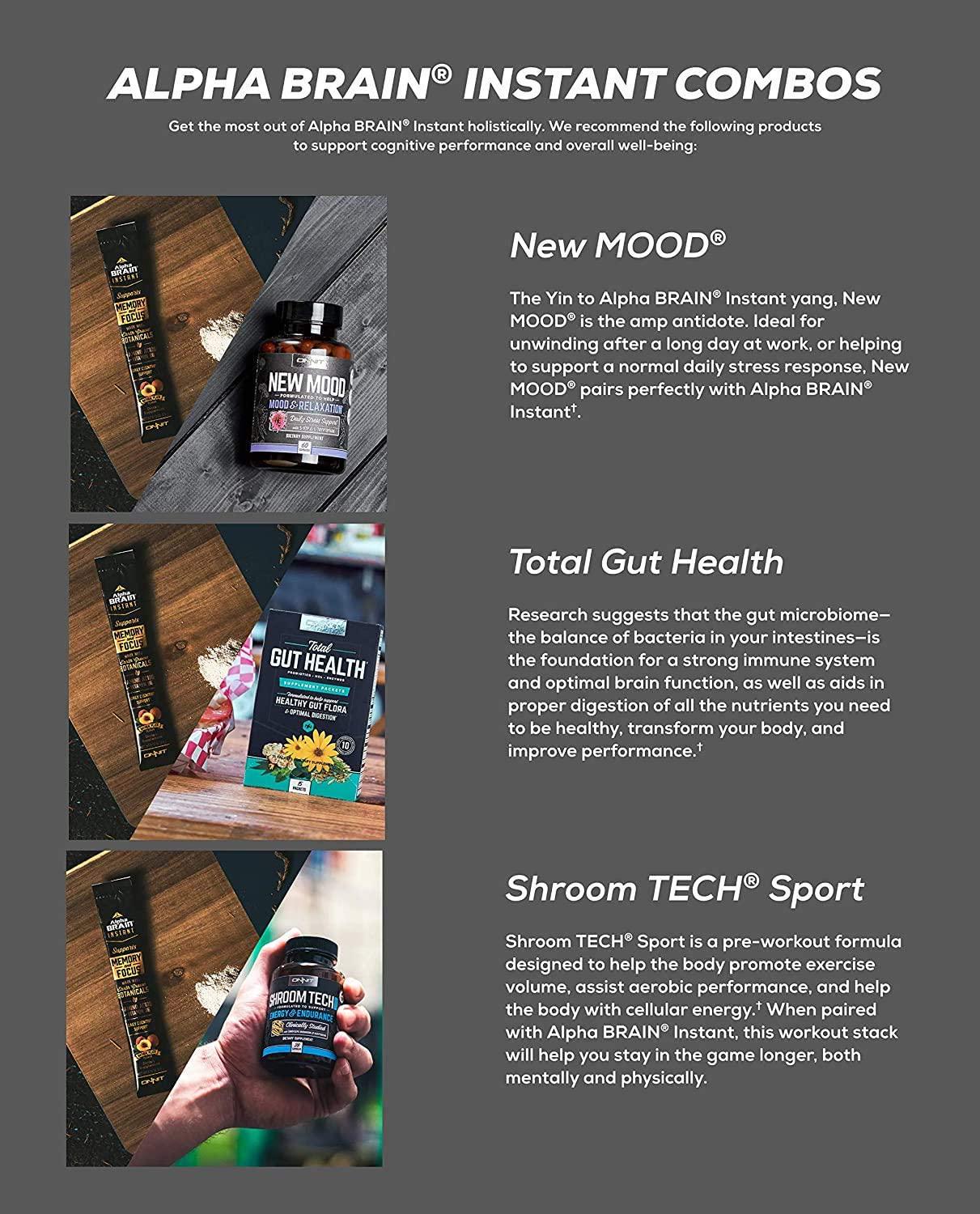 ONNIT Alpha Brain Instant - Coconut Lime Flavor - Nootropic Brain Booster Memory Supplement - Brain Support for Focus, Energy and Clarity - Alpha GPC Choline, Cats Claw, L-Theanine, Bacopa - 30ct