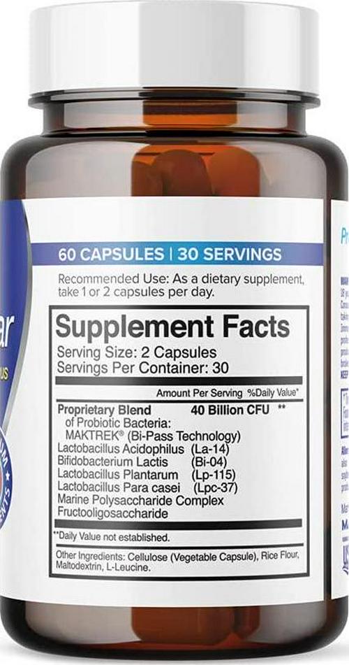 (Official) Fungus Clear Probiotic 2 Bottle Pack, for Men and Women, 2 Month Supply for Strong Healthy Nails.