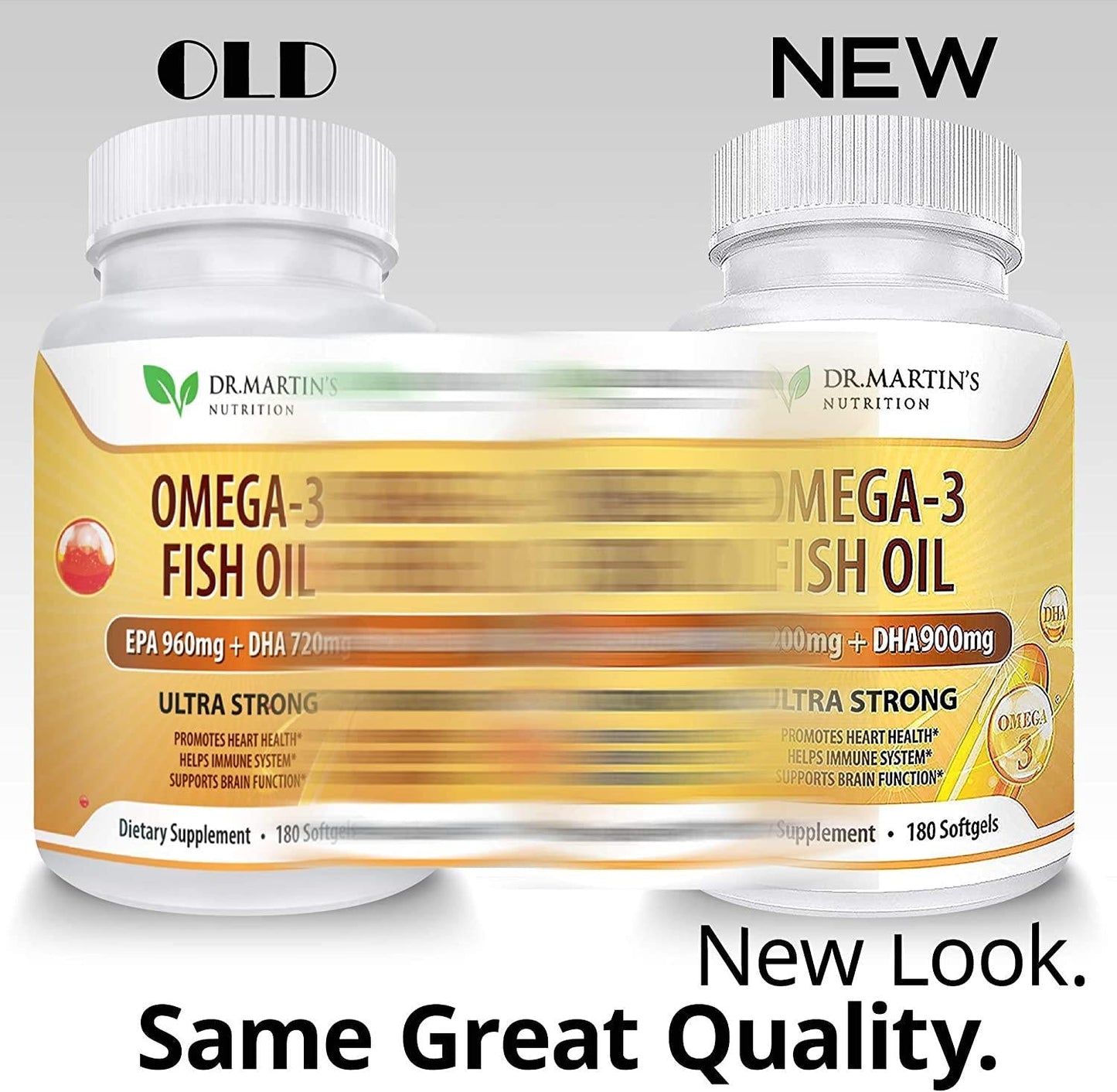 Omega-3 Fish Oil 3750mg Triple Strength - 180 Burpless Softgels | EPA 1200mg + DHA 900mg | Promotes Healthy Heart, Immune System, Eyes, Skin and Brain Function