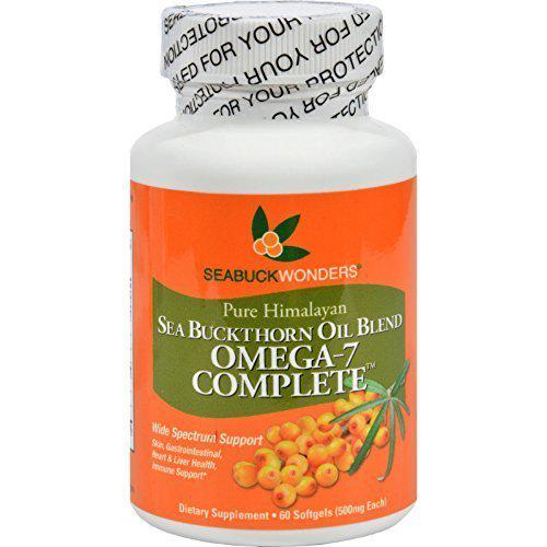 Omega-7 Complete - Sea Buckthorn Berry Plus Seed Oil - 60 gels/500mg