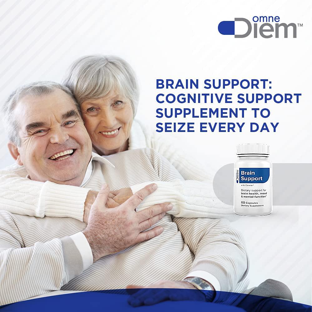 Omne Diem Brain Support with Cerenx, 60 Capsules – Dietary Supplement for Brain Health, Mood and Mental Function