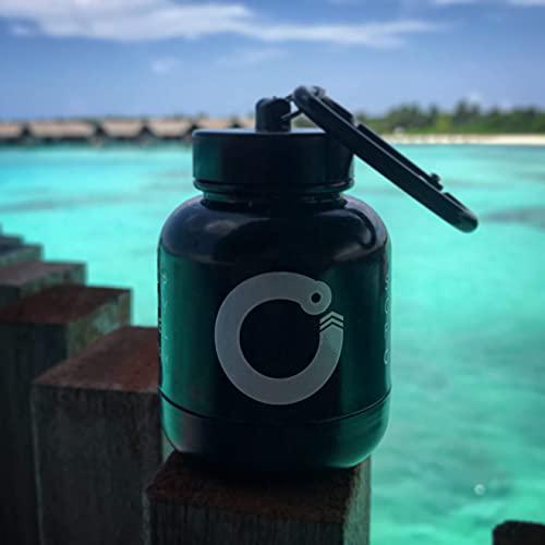 OnMyWhey - Protein Powder and Supplement Funnel Keychain, Portable to-Go Container for The Gym, Workouts, Fitness, and Travel - TSA Approved, Modern 5-Pack