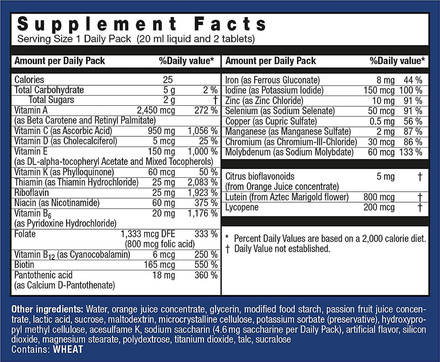 Orthomol Immun Powder, Immune Support Supplement, 30-Day Supply, Vitamins A, B, C, D, E, Zinc, Iodine
