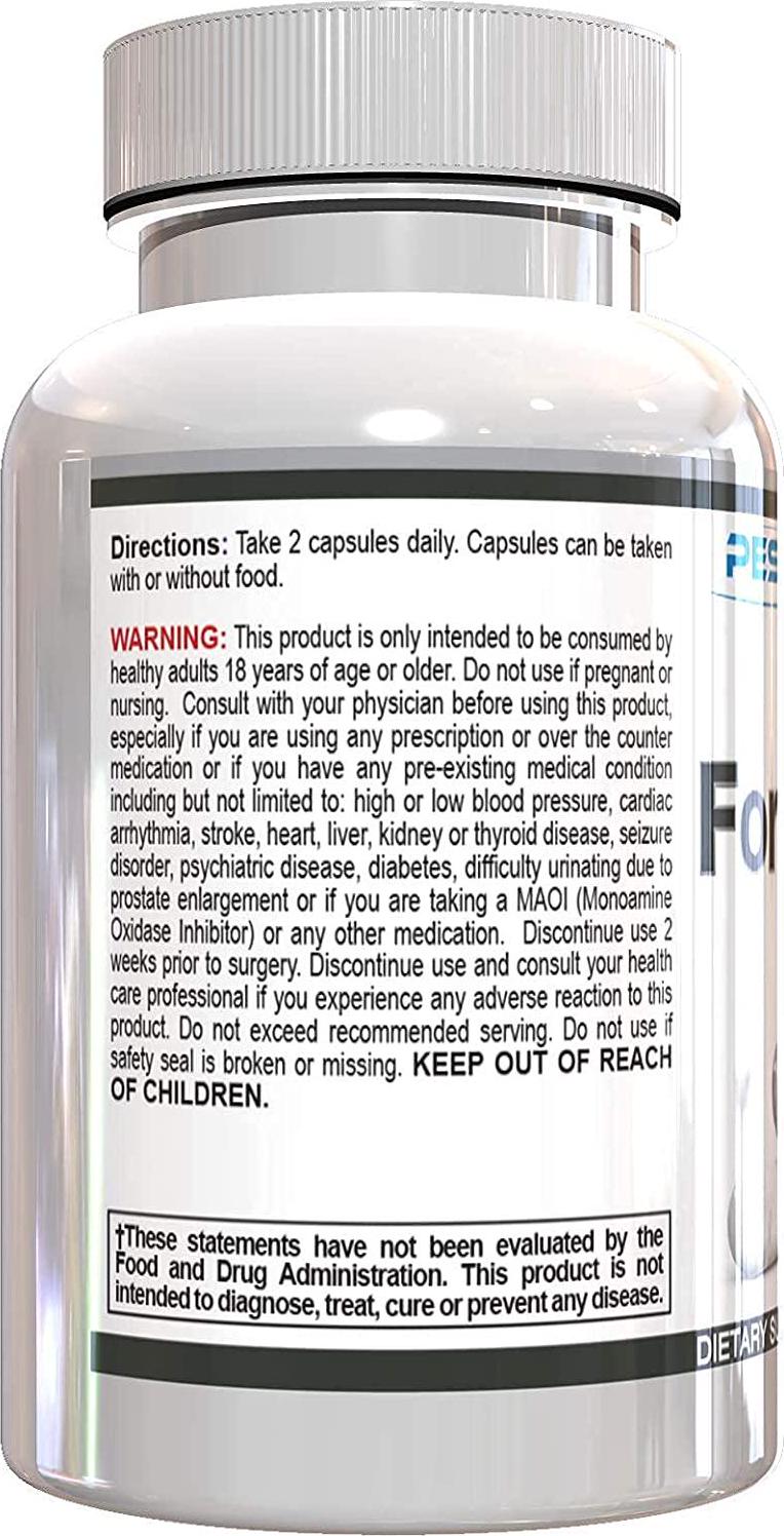 PEScience Forskolin Capsules, 95% Pure Forskolin Extract, Patented ForsLean, 60 Count
