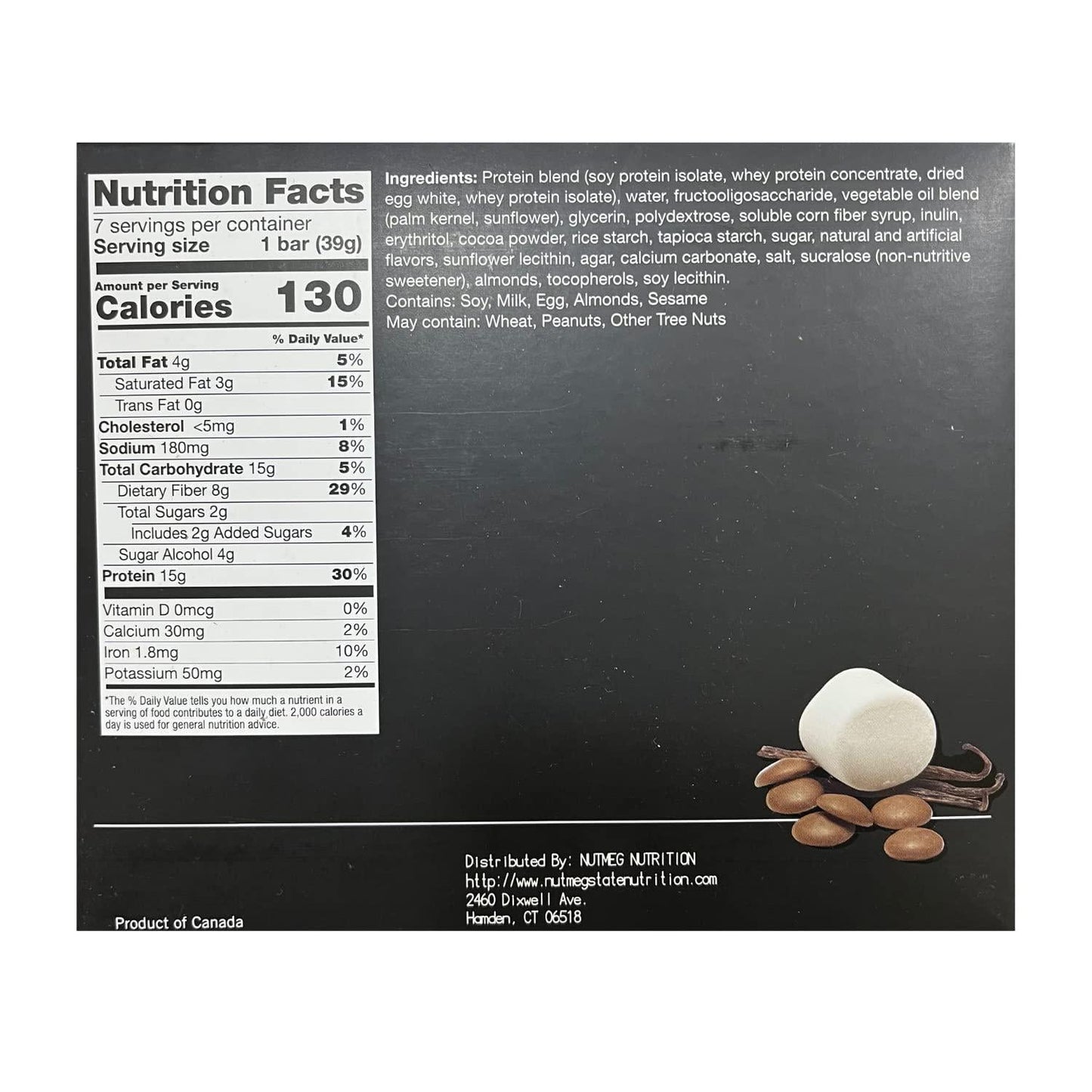 PROTIFIT - Low Calorie Snack Bar for Healthy Diets, High Protein, 15g Protein, Low Carb, Low Sugar, Ideal Protein Compatible, 7 Servings Per Box (Remix Vanilla-Choco)