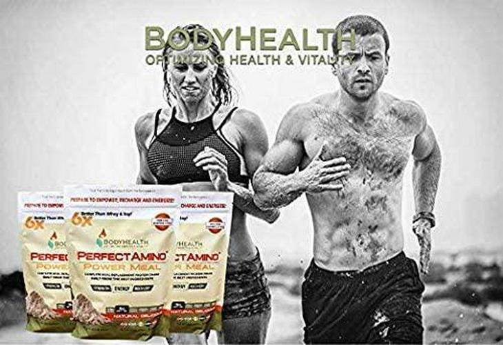 PerfectAmino Power Meal: (Natural Vanilla Flavor) Organic Meal Replacement and Protein Powder Drink w/ MCT Oil, Probiotics, Vegan, High Nutrition, For Weight Loss Diet