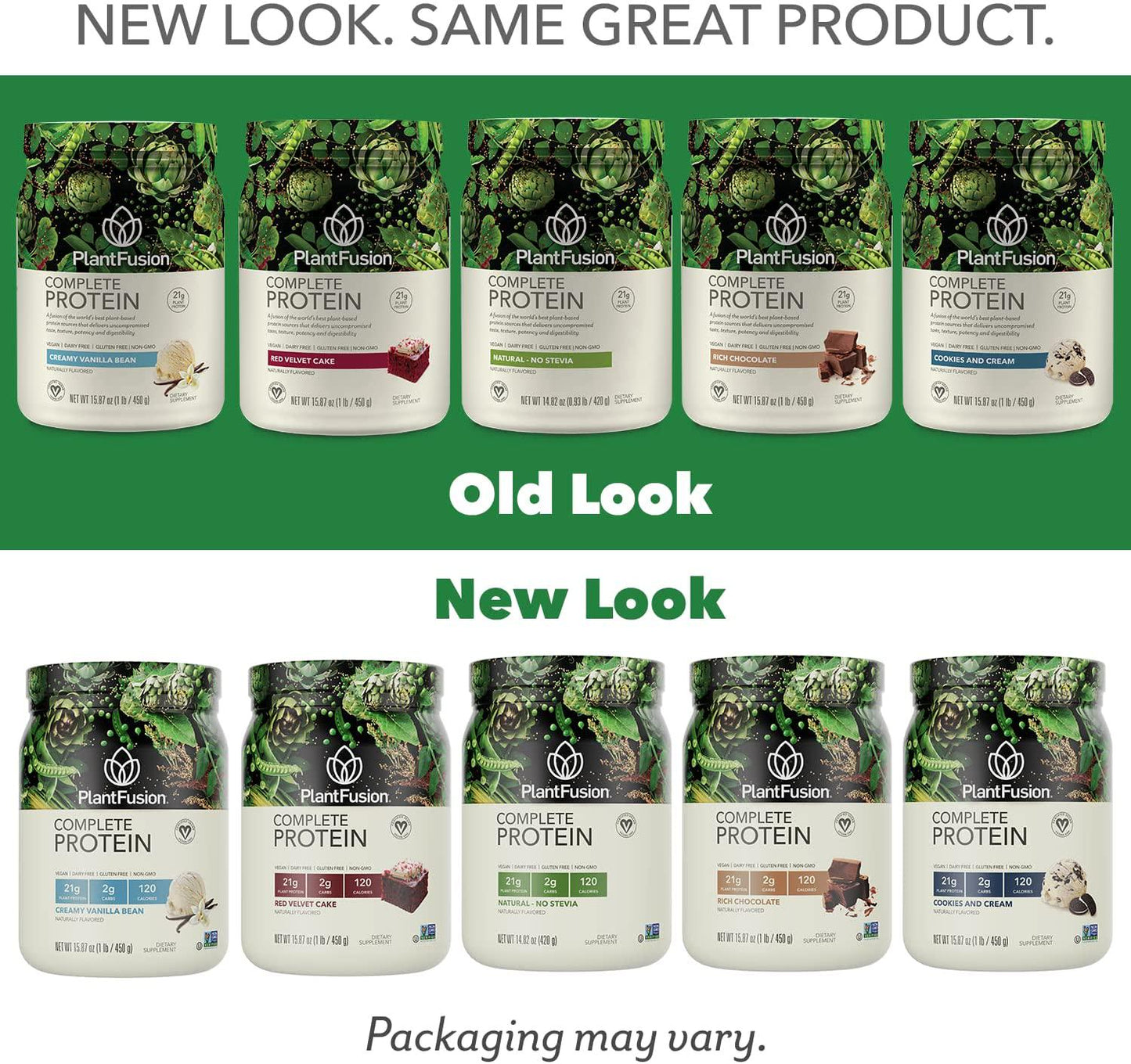PlantFusion Vegan Protein Powder, Plant Based Protein Powder, BCAAs + Digestive Enzymes, Clean Protein; Dairy Free, Gluten Free, Vanilla 2 lb