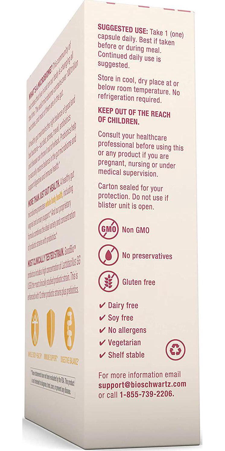 Premium Prebiotics and Probiotics for Women - Women's Urinary, Vaginal, Digestive and Immune Health - 50 Billion CFU - for Healthy Gut Flora with Inulin - Shelf-Stable - 30 Capsules by GoodBio