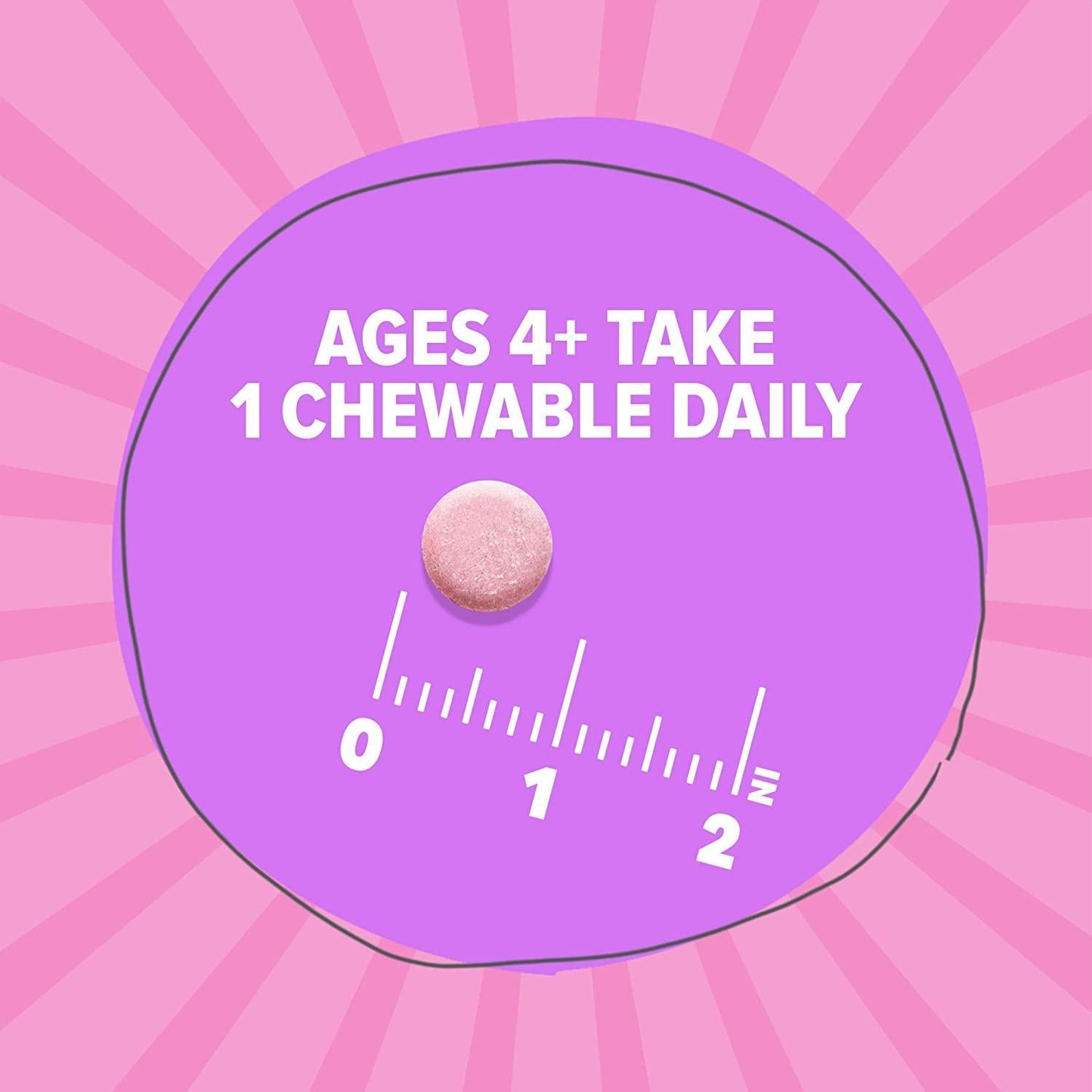 Probiotics for Kids (10 Billion CFU), 100% Natural Kids Probiotic, Childrens Probiotics Chewable for Healthy Immune and Digestive Support, Kids Probiotics Chewable (45 Day Supply)