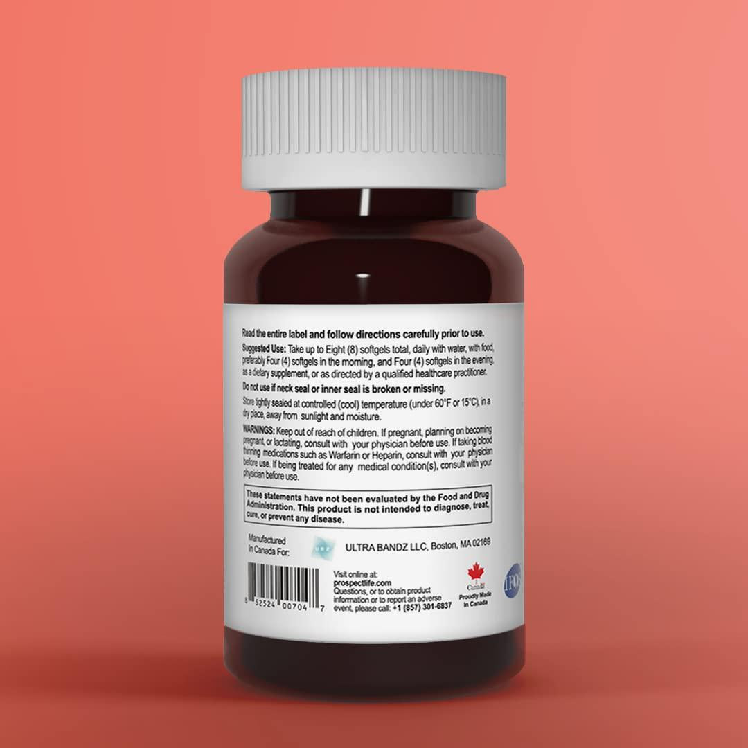 Prospect Life IPE EPA Supplement, Formulated to Support Heart and Overall Cardiovascular Health, Providing 3400mg of EPA Per Serving from 3600mg of Total Omega 3 Essential Fatty Acids (120 Softgels)