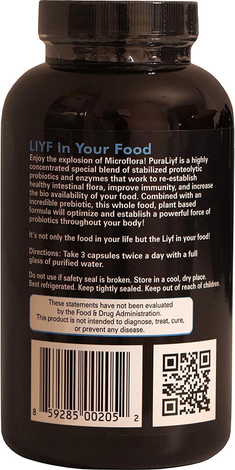 PuraLiyf 500 veggie capsules By Lou Corona