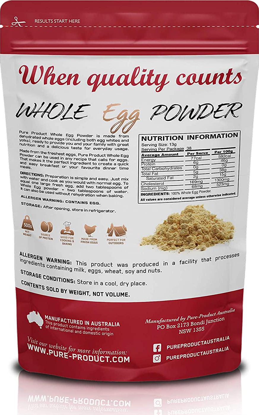 Pure Product Australia Whole Egg Powder, 1 kilograms