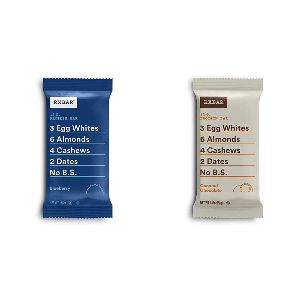 RXBAR, Blueberry, Protein Bar, 1.83 Ounce Breakfast Bar with Coconut Chocolate, Protein Bar, 1.83 Ounce (12 count)