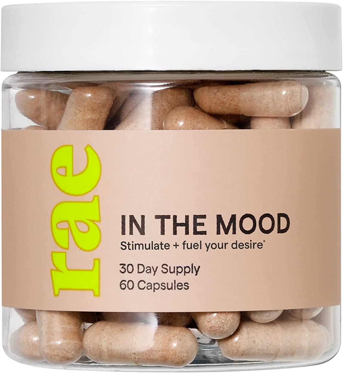 Rae in The Mood Capsules - Sexual Health and Wellness Support for Women with Ginseng, Maca, and L-Arginine - 30 Day Supply