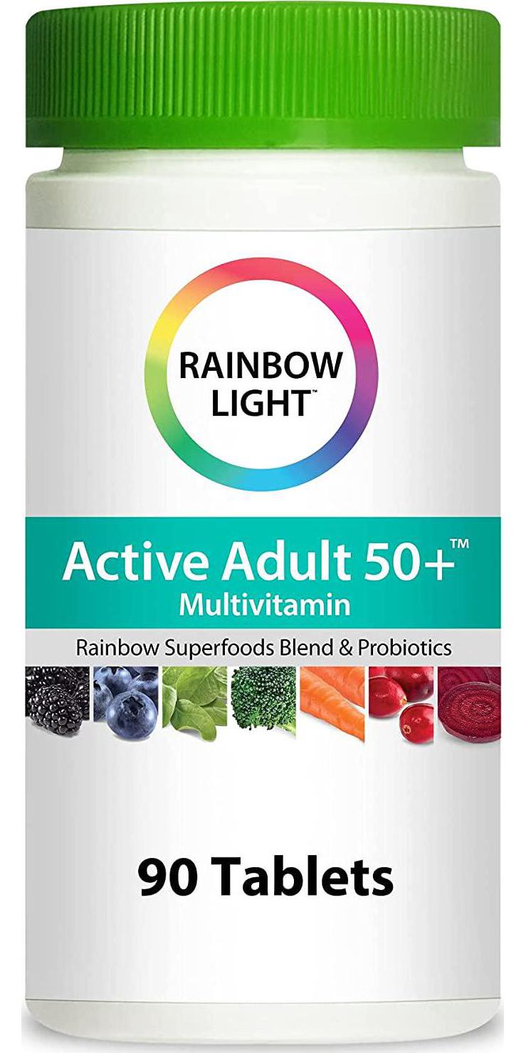 Rainbow Light Active Adult 50+ Non-GMO Project Verified Multivitamin, 90 Tablets (Package May Vary)