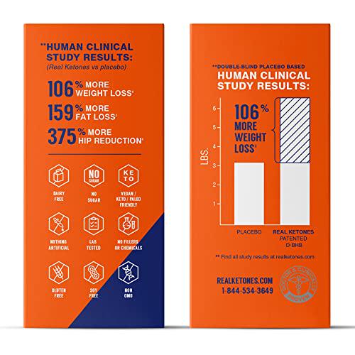 Real Ketones- Exogenous Keto D BHB + Electrolytes- Drink Mix Supplement Powder- 30 Packets - Chocolate