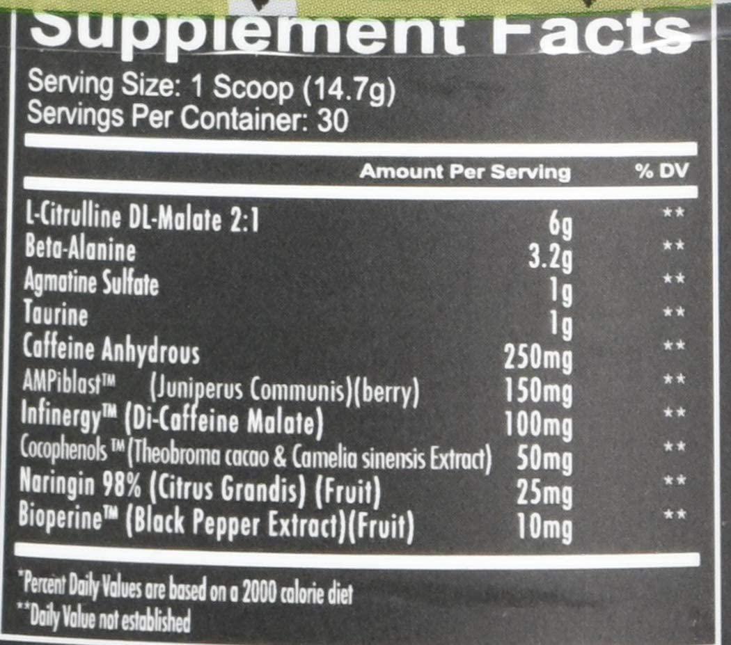 Redcon1 Total War - Pre Workout, 30 Servings, Boost Energy, Increase Endurance and Focus, Beta-Alanine, Caffeine (Watermelon)