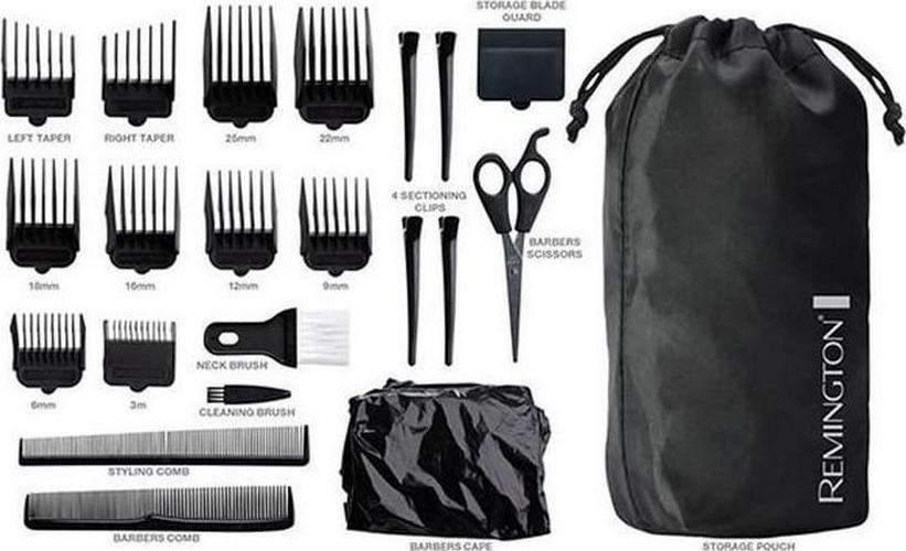 Remington HC1091AU Hair Groomer/Clipper/High Precision Trimer Haircut Kit combs
