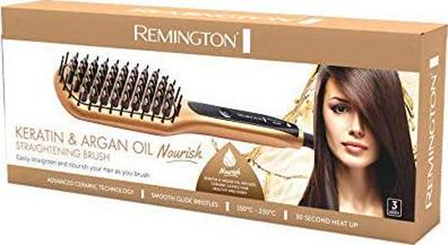 Remington Keratin And Argan Oil Nourish Hair Straightening Brush