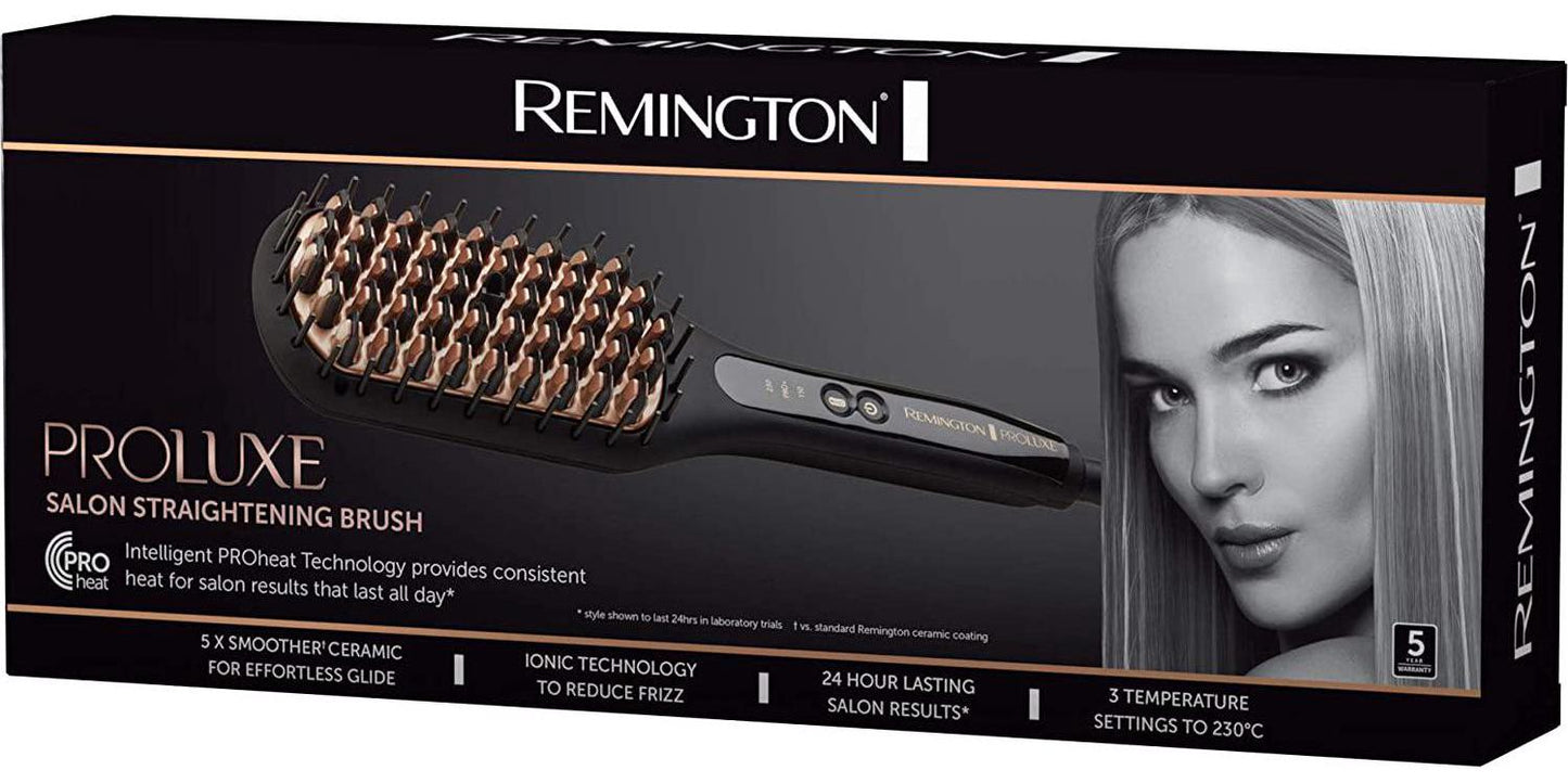 Remington Proluxe Salon Iconic Straightening Brush Hair