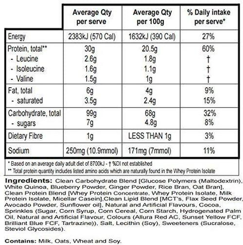 Rivalus Clean Gainer Protein Powder 6 lb, Chocolate Birthday Cake,, Chocolate Birthday Cake 2721 grams