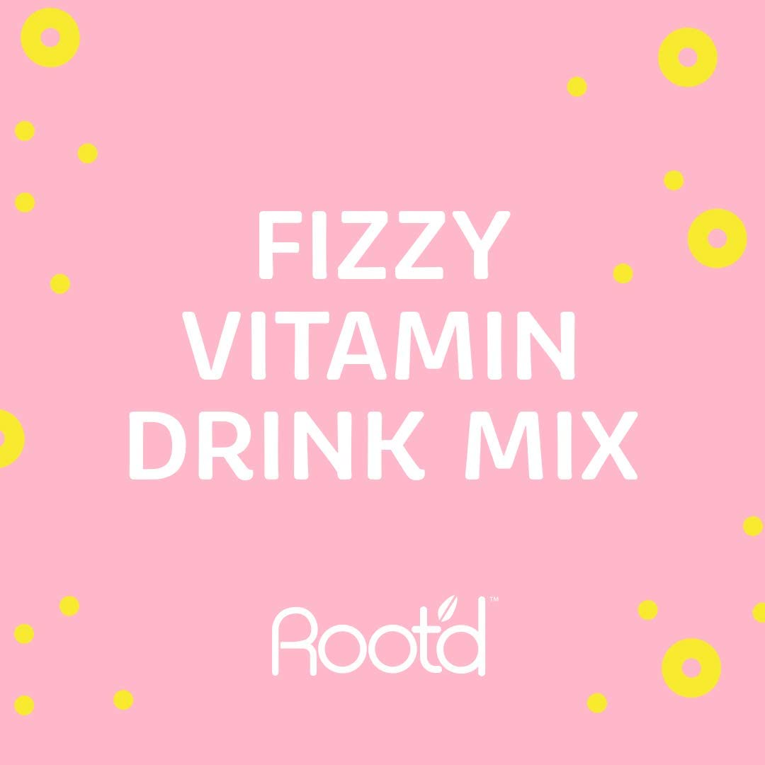 Rootd - Powder Prenatal Vitamin - Pregnancy Multivitamin with 25 Vitamins and Minerals A, C, D, E, B12, B6, K, Iron, Folate, Probiotics, Organic Super Greens | Lemon Ginger | 24 Effervescent Stick Packs