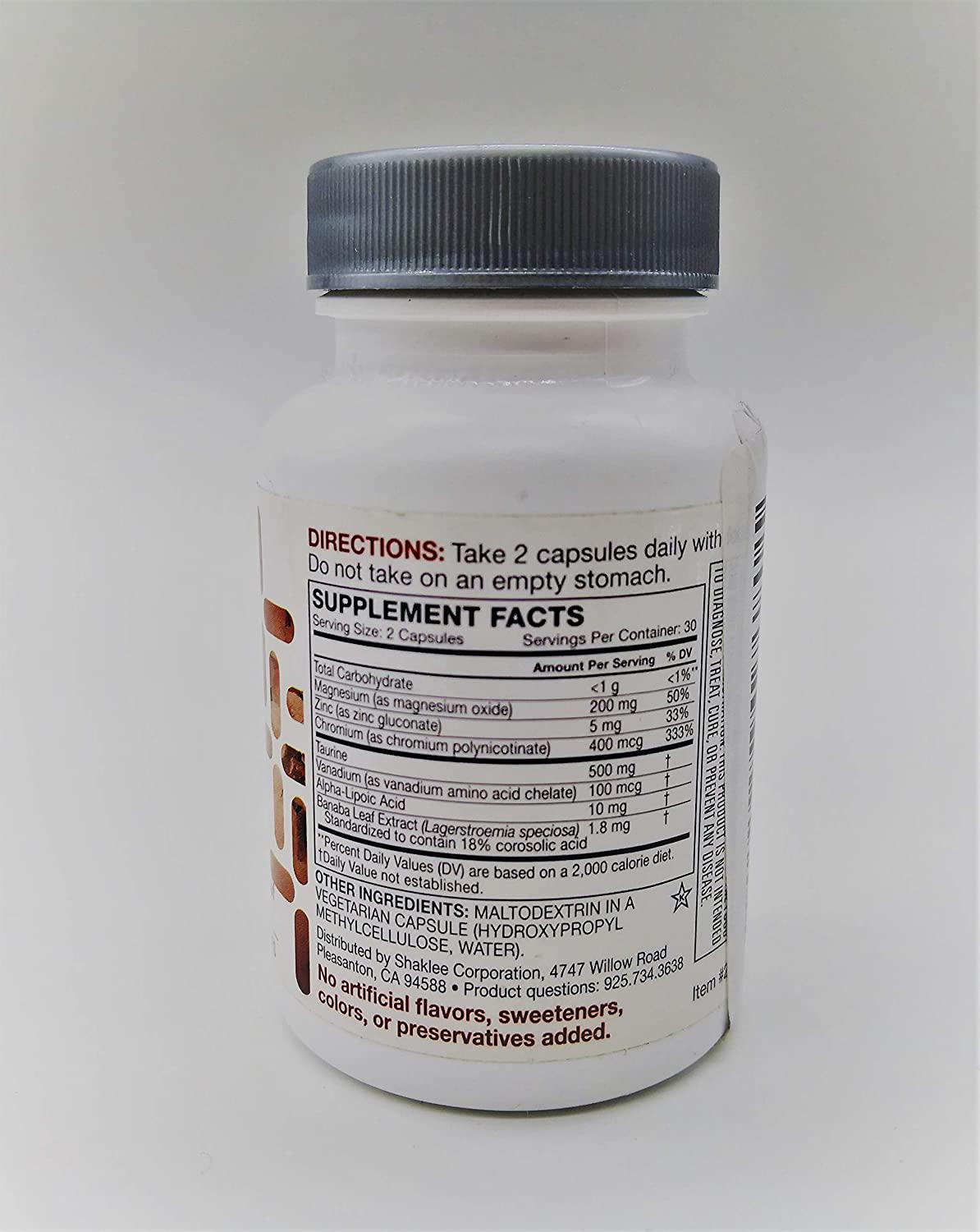 Shaklee Glucose Regulation Complex (Vegetarian) 60 ct.